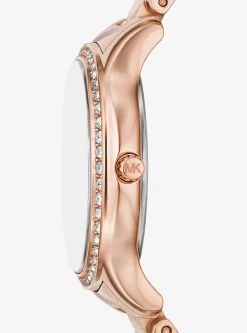 Relógio em dourado-rosa com incrustações Sage mini | Michael Kors [PT]