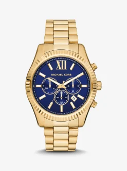 Relógio Lexington dourado de tamanho grande | Michael Kors [PT]