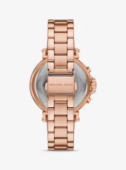 Relógio Maren dourado-rosa de tamanho grande | Michael Kors [PT]