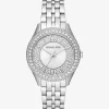Relógio prateado com incrustações Harlowe | Michael Kors [PT]
