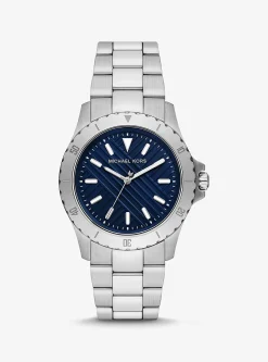 Relógio prateado Everest de tamanho grande | Michael Kors [PT]