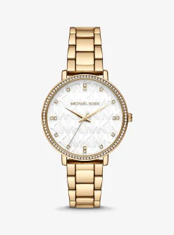 Relógio Pyper com logótipo em relevo dourado | Michael Kors [PT]