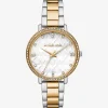 Relógio Pyper em dois tons com incrustações e logótipo | Michael Kors [PT]