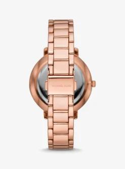 Relógio Pyper em dourado-rosa com incrustações e logótipo | Michael Kors [PT]
