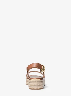 Sandália alpercata com plataforma em pele Lynn | Michael Kors [PT]