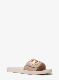 Sandália chinelo em malha de rede brilhante | Michael Kors [PT]
