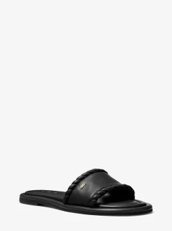 Sandália chinelo em pele Dana | Michael Kors [PT]