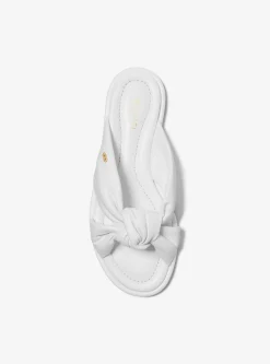 Sandália chinelo em pele Elena | Michael Kors [PT]