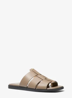 Sandália chinelo em pele Indy | Michael Kors [PT]