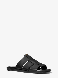 Sandália chinelo em pele Indy | Michael Kors [PT]