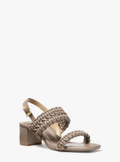Sandália com tacão entrançada Merriam | Michael Kors [PT]