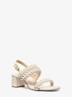 Sandália com tacão entrançada Merriam | Michael Kors [PT]