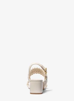 Sandália com tacão entrançada Merriam | Michael Kors [PT]