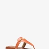 Sandália com tira em T em pele Lena | Michael Kors [PT]