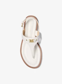 Sandália com tira em T em pele Mandy | Michael Kors [PT]