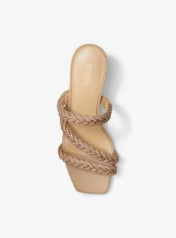 Sandália de salto baixo adornada Celia | Michael Kors [PT]