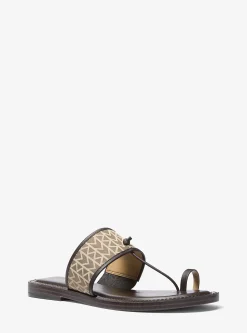 Sandália em jacquard com logótipo MK2000 Ashtin | Michael Kors [PT]