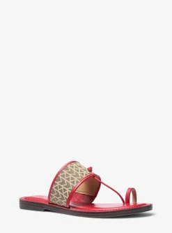 Sandália em jacquard com logótipo MK2000 Ashtin | Michael Kors [PT]