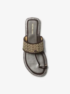 Sandália em jacquard com logótipo MK2000 Ashtin | Michael Kors [PT]