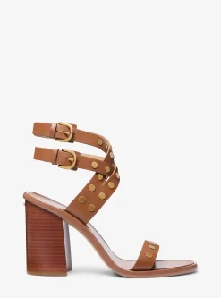 Sandália em pele com tachas Irene | Michael Kors [PT]