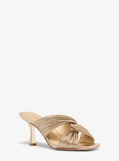 Sandália mule metalizada Alessia | Michael Kors [PT]