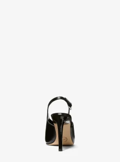 Sapato de salto aberto atrás em pele Kasia | Michael Kors [PT]