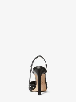 Sapato pump aberto atrás em malha adornado com cristais Alora | Michael Kors [PT]