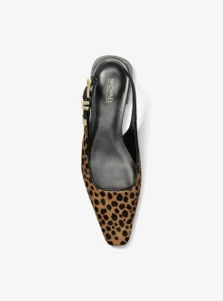 Sapato raso em pelo de bezerro com estampado de leopardo Darrington | Michael Kors [PT]