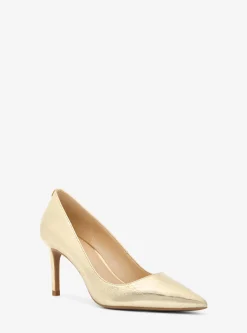 Sapatos de salto em pele metalizada estalada Alina Flex | Michael Kors [PT]
