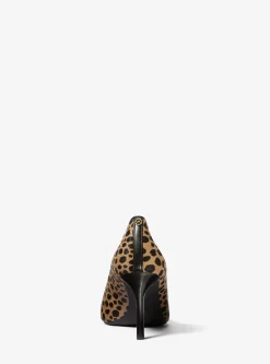 Sapatos de salto em pelo de bezerro com estampado de leopardo Alina Flex | Michael Kors [PT]