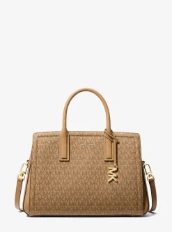 Satchel com logótipo exclusivo Laila média | Michael Kors [PT]