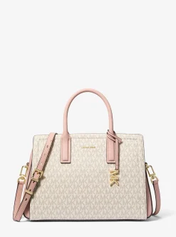 Satchel com logótipo exclusivo Laila média | Michael Kors [PT]