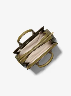 Satchel com logótipo exclusivo Laila pequena | Michael Kors [PT]
