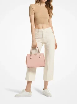 Satchel de couro saffiano Marilyn média | Michael Kors [PT]