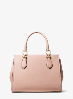 Satchel de couro saffiano Marilyn média | Michael Kors [PT]