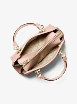 Satchel de couro saffiano Marilyn média | Michael Kors [PT]