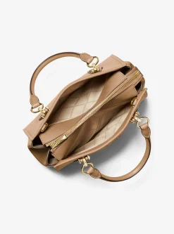 Satchel de couro saffiano Marilyn média | Michael Kors [PT]