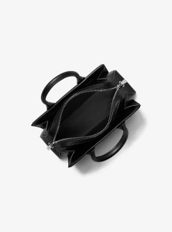 Satchel em pele com tachas Laila pequena | Michael Kors [PT]