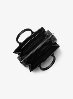 Satchel em pele com tachas Laila pequena | Michael Kors [PT]