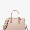 Satchel em pele granulada e blocos de cor Laila média | Michael Kors [PT]