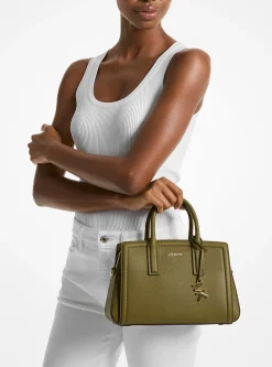 Satchel em pele granulada Laila pequena | Michael Kors [PT]