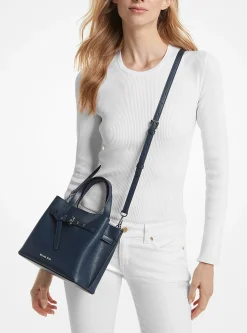 Satchel em pele granulada Emilia pequena | Michael Kors [PT]