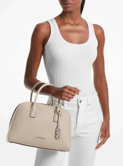 Satchel em pele granulada Ashton média | Michael Kors [PT]