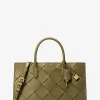 Satchel em pele tecida Scarlett média | Michael Kors [PT]