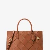 Satchel em pele tecida Scarlett média | Michael Kors [PT]