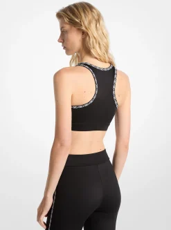 Sutiã de desporto com fita com logótipo | Michael Kors [PT]