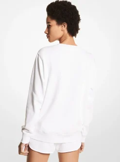 Sweatshirt em felpa de algodão orgânico adornado PRIDE | Michael Kors [PT]