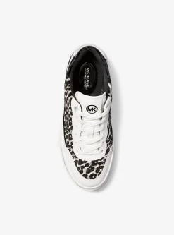 Ténis com plataforma em pelo de bezerro com estampado de leopardo Hayes | Michael Kors [PT]