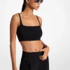 Top de alças curto em lã elástica | Michael Kors [PT]