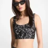 Top estilo bralette com renda com palmeiras | Michael Kors [PT]